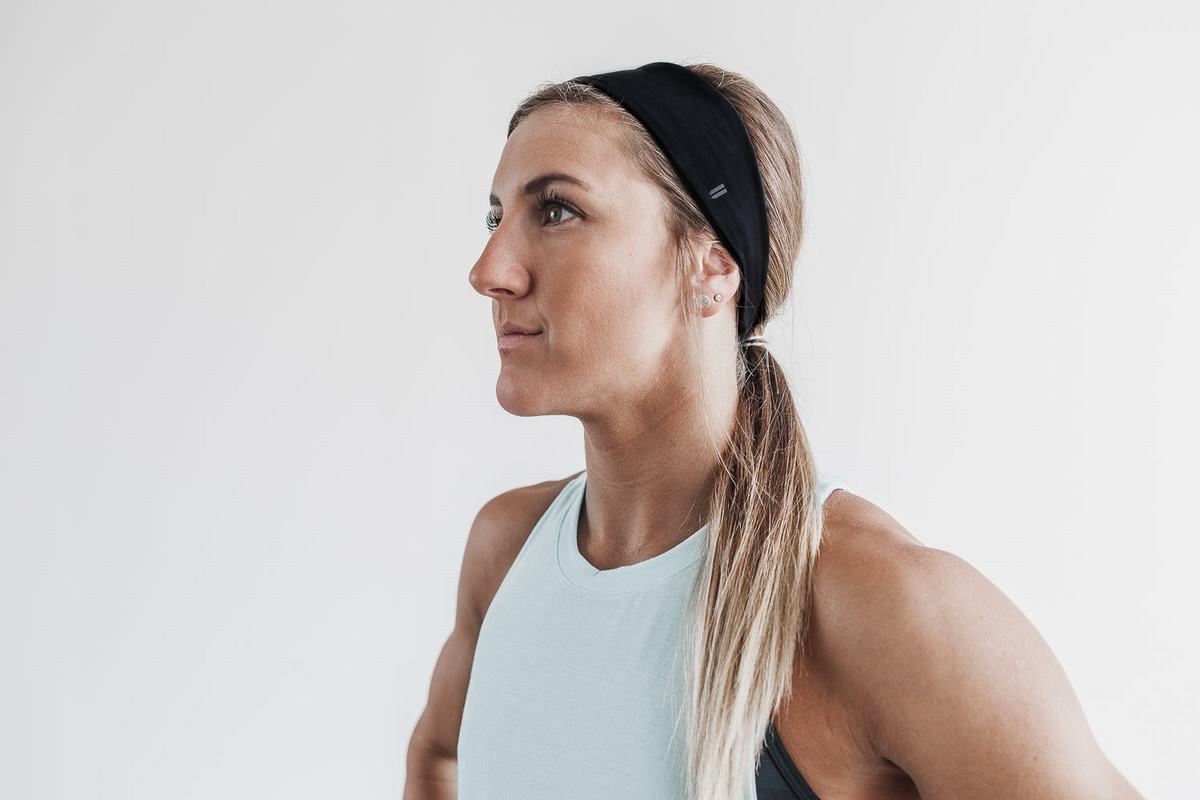 Bandeau Nobull Headband Femme Noir | ZG1605947