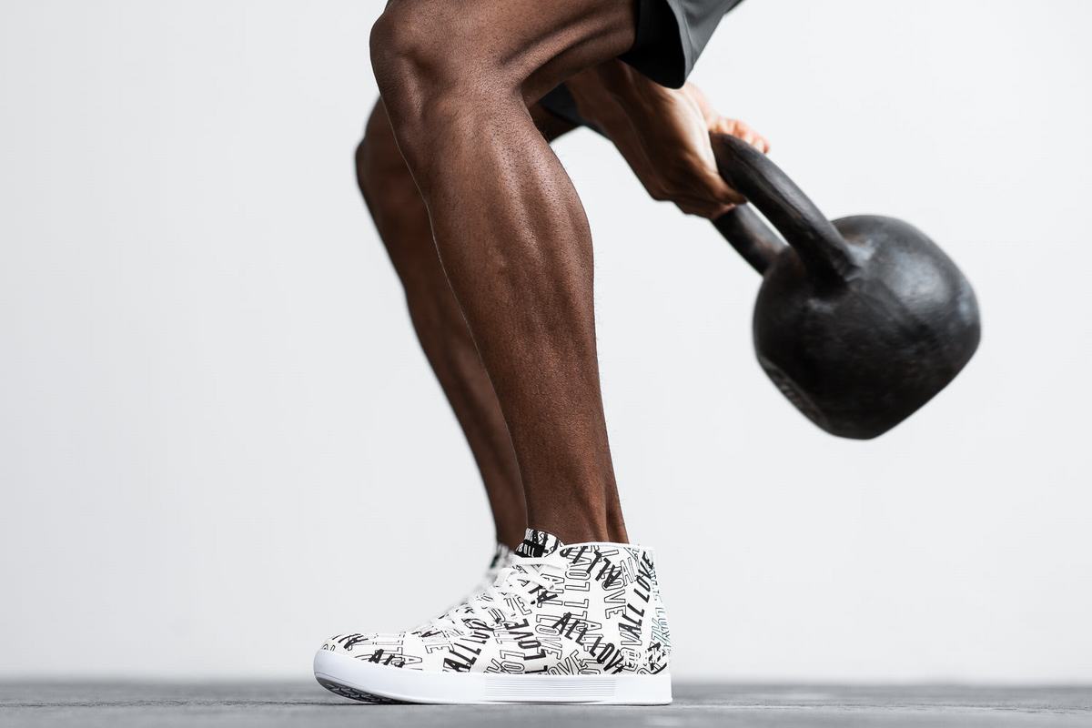 Basket Nobull All Love Canvas Mid Trainer Homme Blanche | TA8051427