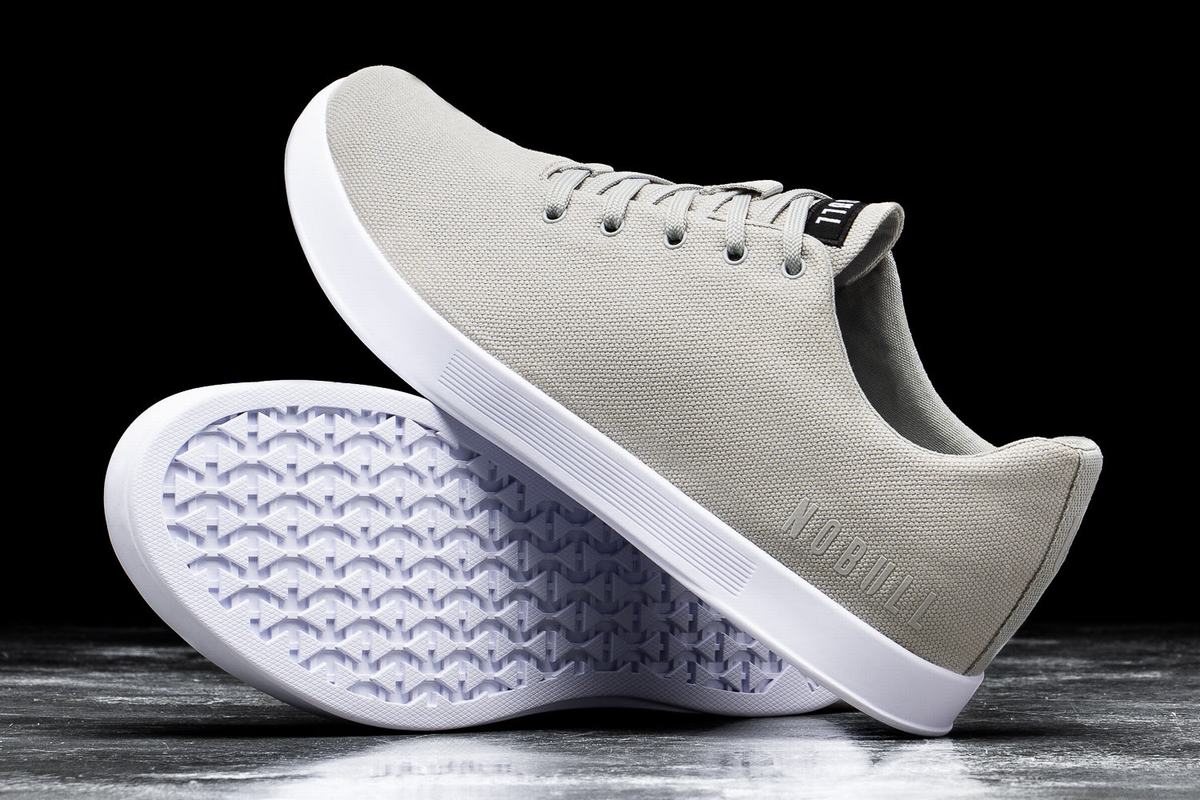Basket Nobull Arctic Canvas Trainer Homme Grise | CB4508231