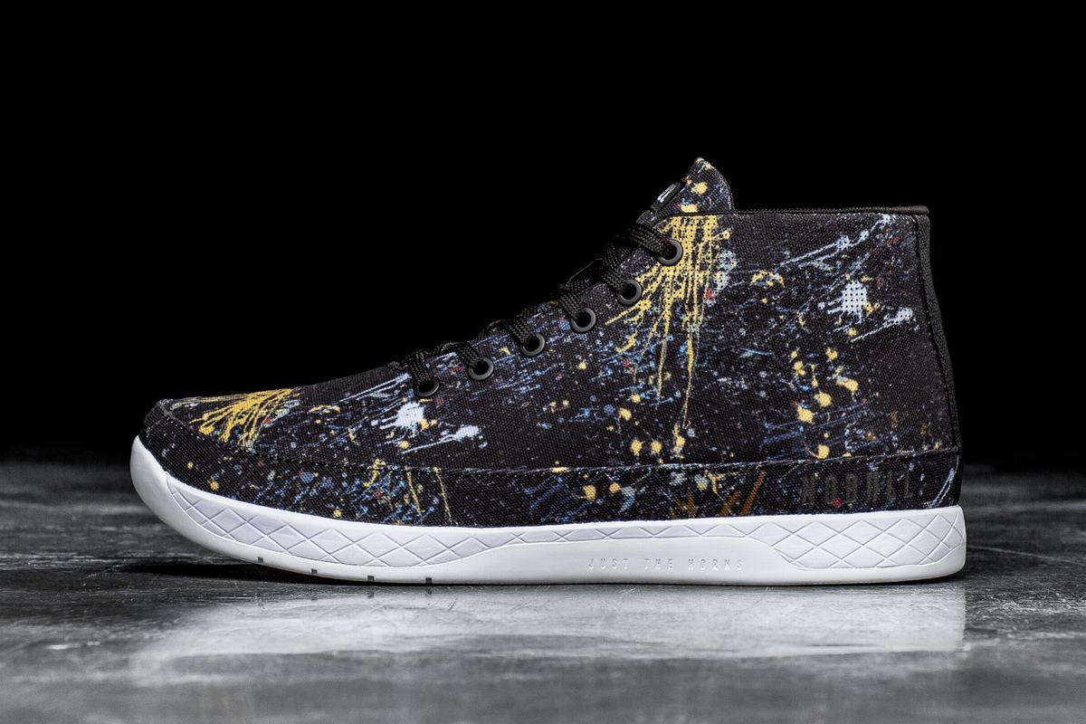 Basket Nobull Canvas Mid Trainer Femme Noir | XJ5384607