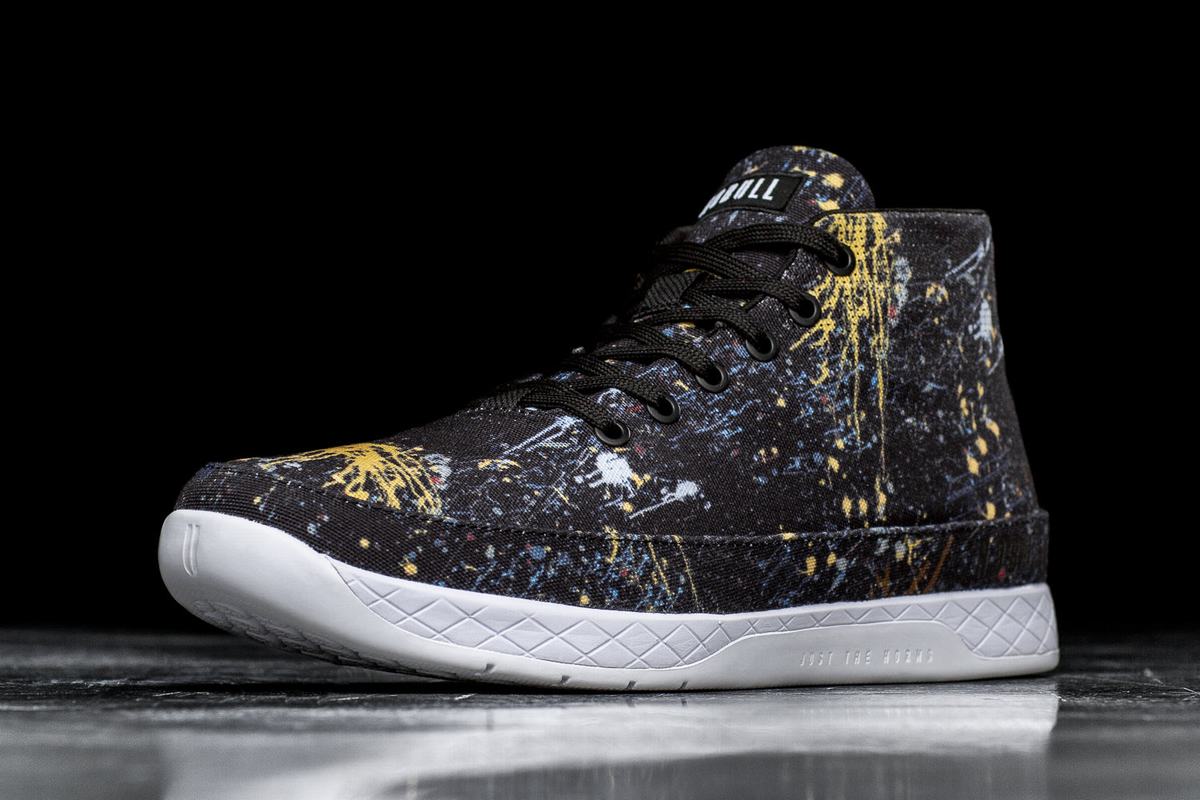 Basket Nobull Canvas Mid Trainer Femme Noir | XJ5384607