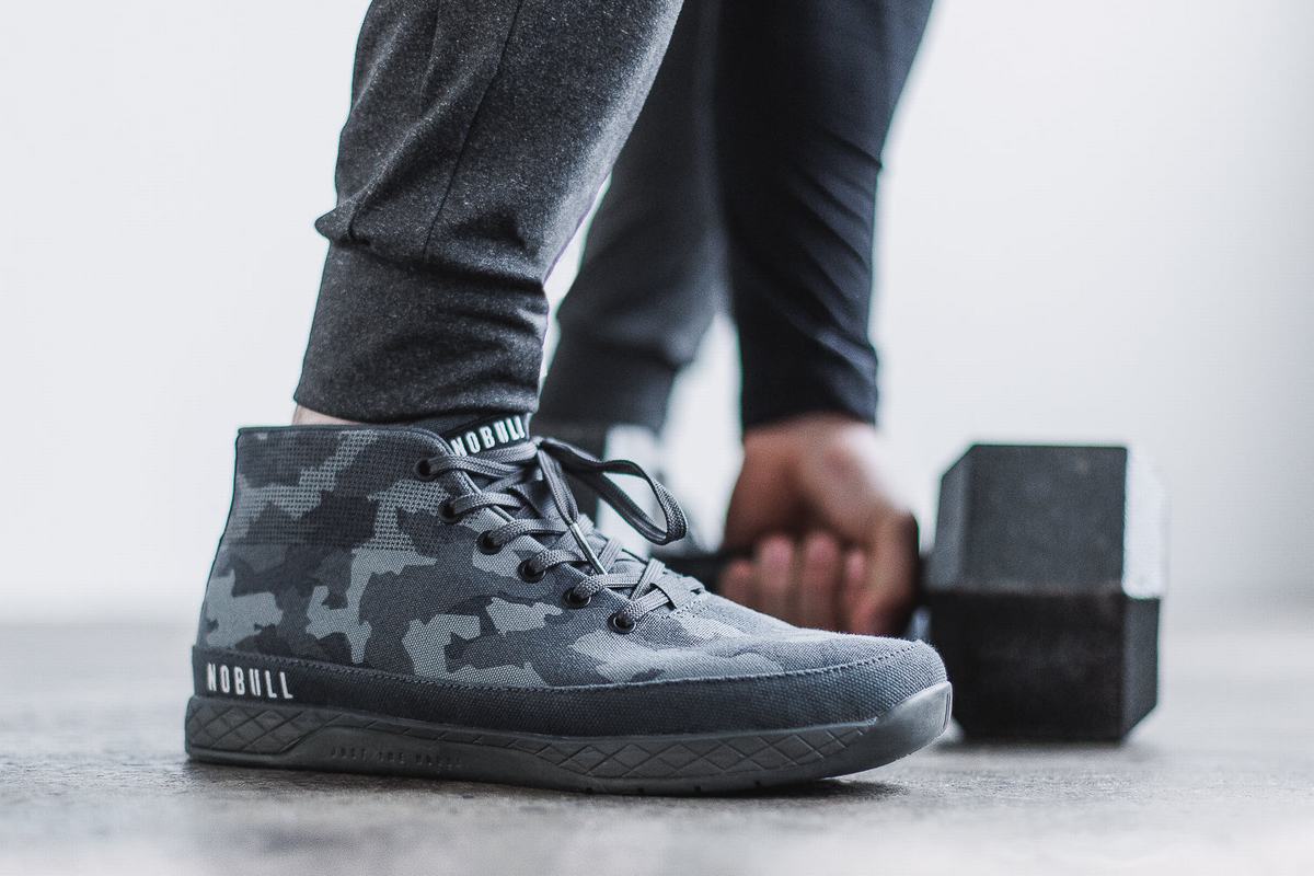 Basket Nobull Canvas Mid Trainer Homme Camouflage Foncé | OF1380597