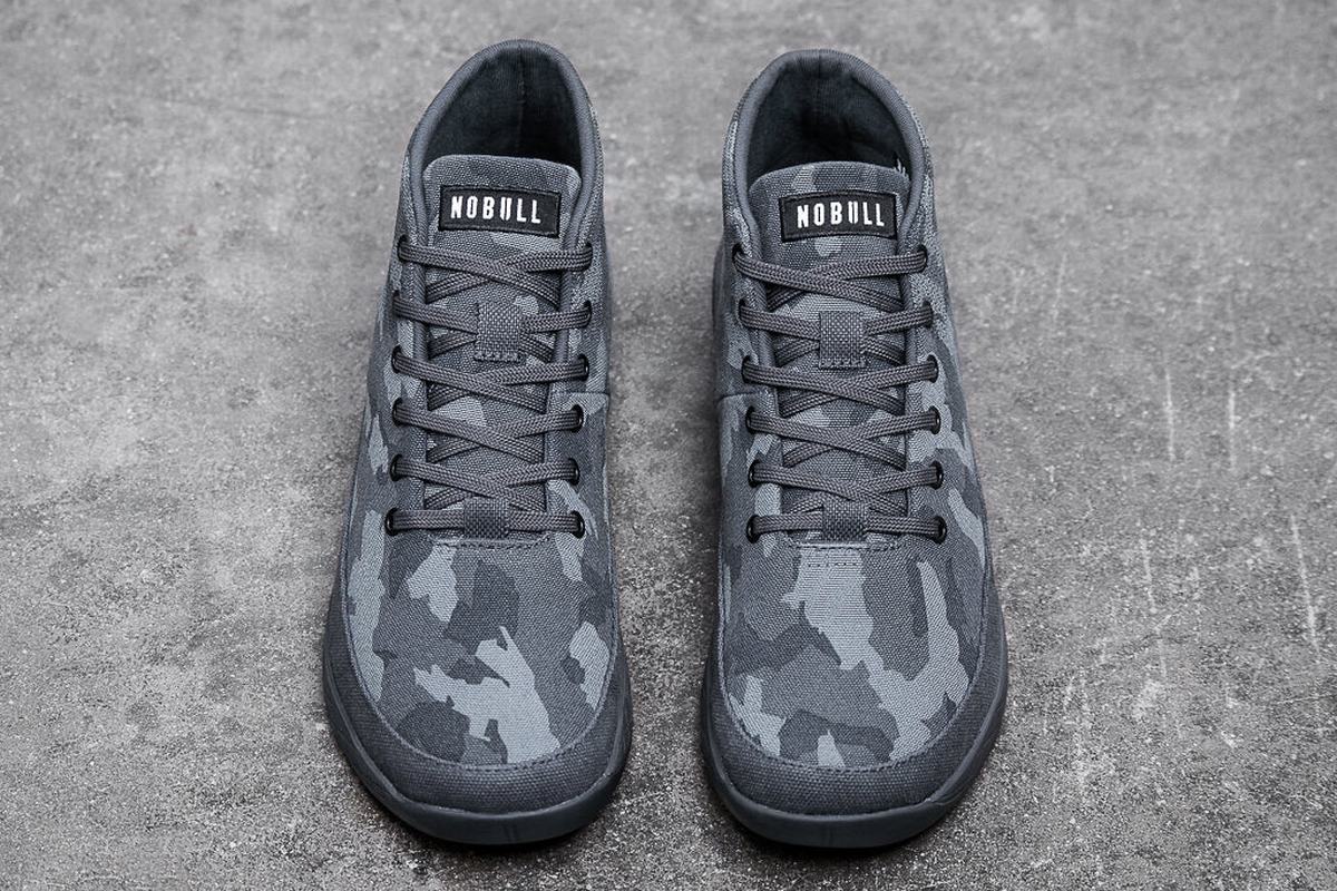 Basket Nobull Canvas Mid Trainer Homme Camouflage Foncé | OF1380597