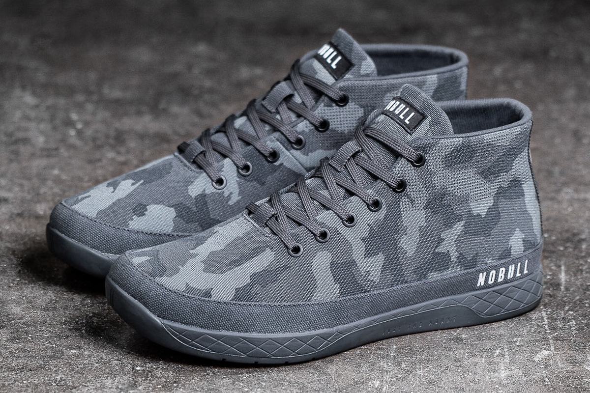 Basket Nobull Canvas Mid Trainer Homme Camouflage Foncé | OF1380597