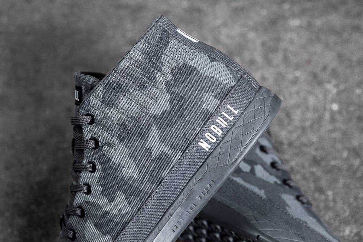 Basket Nobull Canvas Mid Trainer Homme Camouflage Foncé | OF1380597