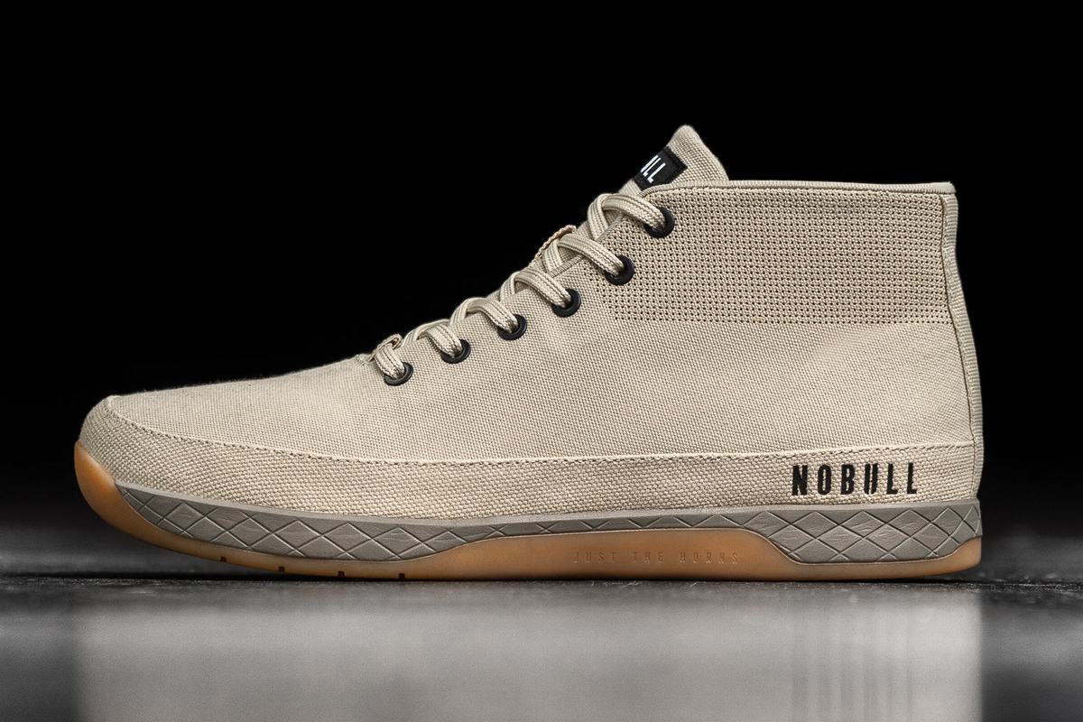 Basket Nobull Canvas Mid Trainer Homme Grise | OP7934206