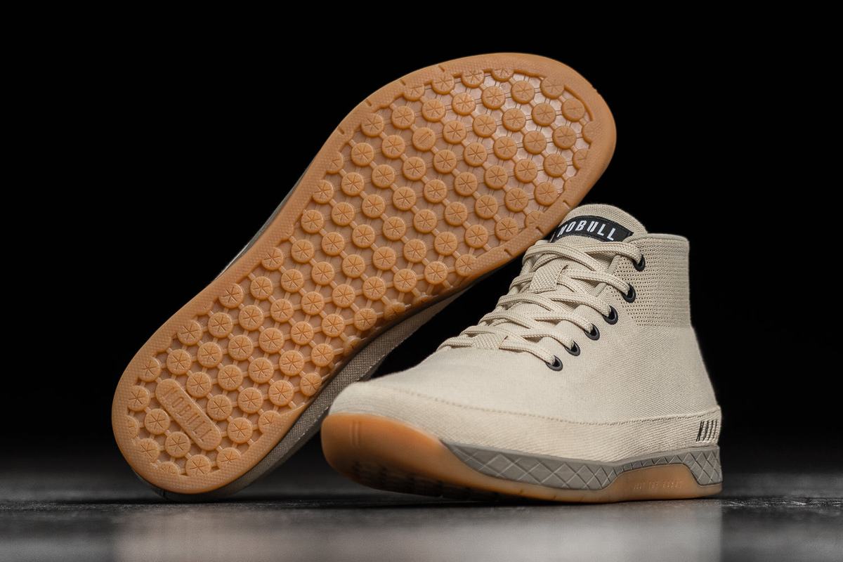 Basket Nobull Canvas Mid Trainer Homme Grise | OP7934206
