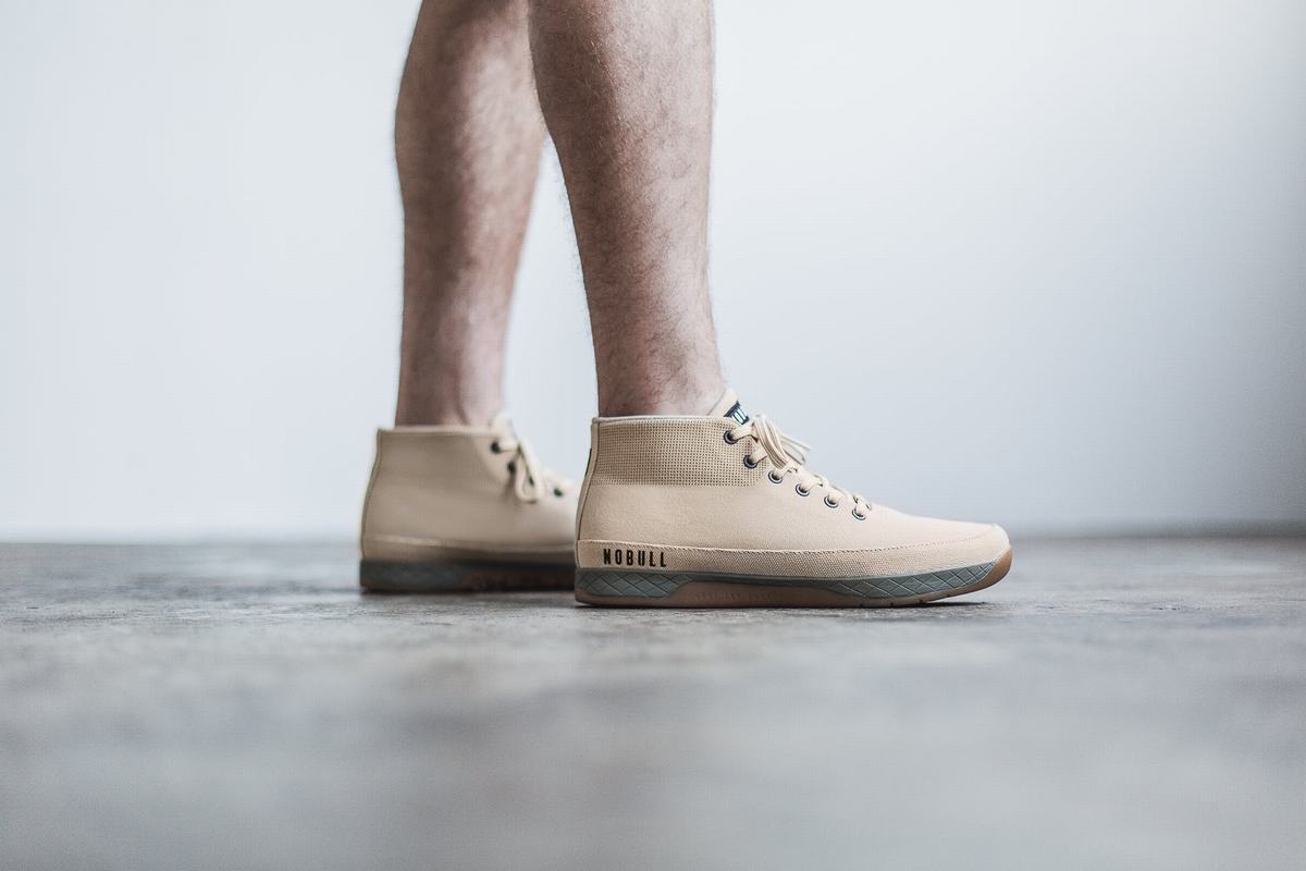 Basket Nobull Canvas Mid Trainer Homme Grise | OP7934206