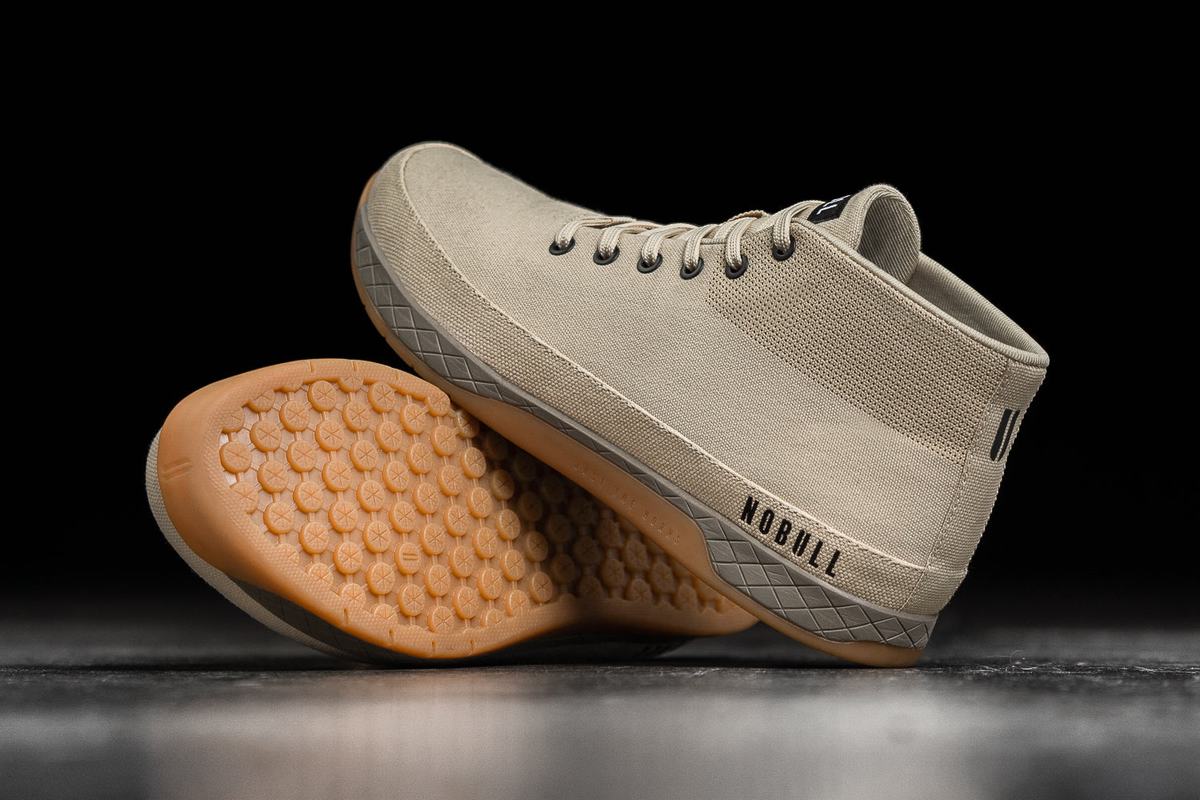 Basket Nobull Canvas Mid Trainer Homme Grise | OP7934206