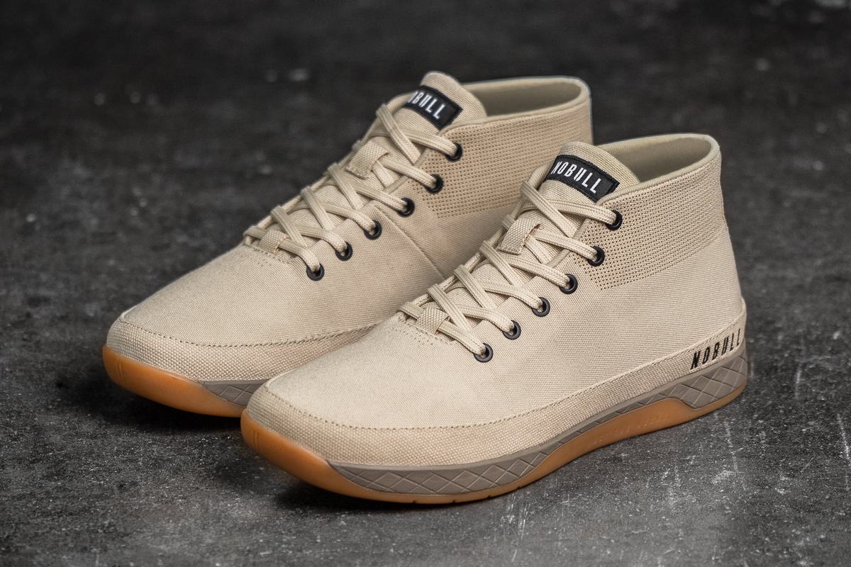 Basket Nobull Canvas Mid Trainer Homme Grise | OP7934206