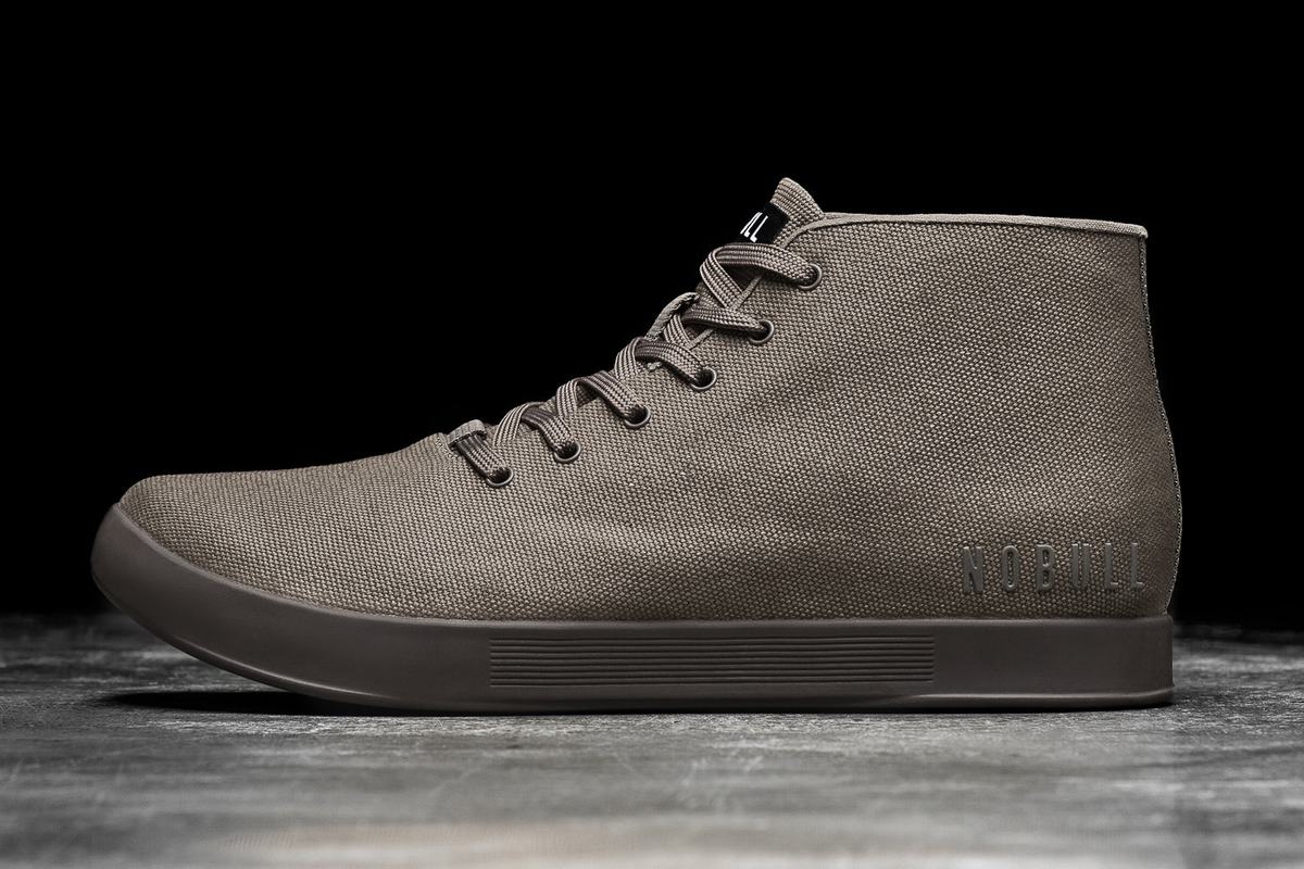 Basket Nobull Canvas Mid Trainer Homme Marron | CP4720981