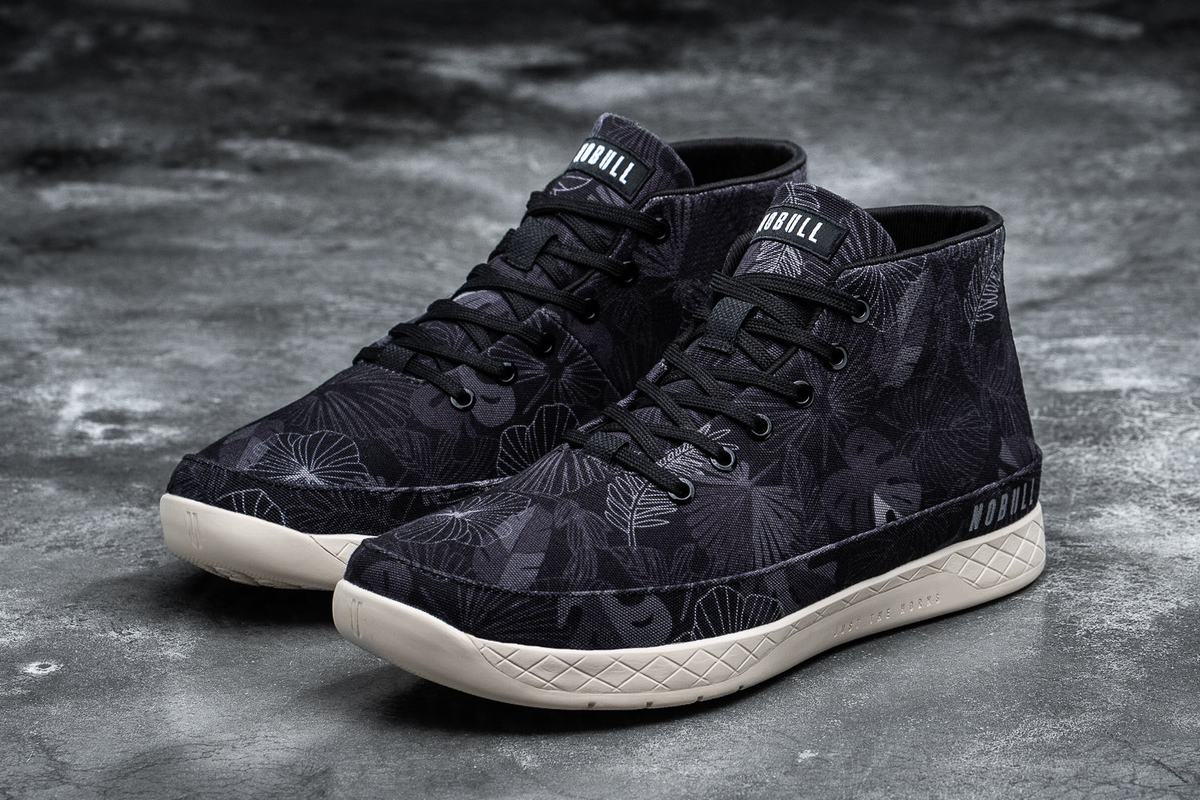Basket Nobull Canvas Mid Trainer Homme Noir | OL8792540