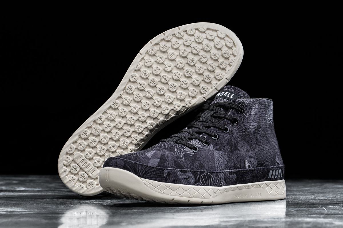 Basket Nobull Canvas Mid Trainer Homme Noir | OL8792540