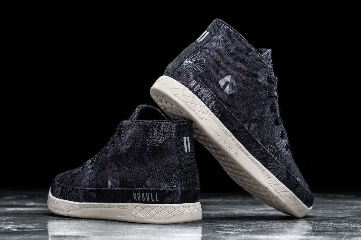 Basket Nobull Canvas Mid Trainer Homme Noir | OL8792540
