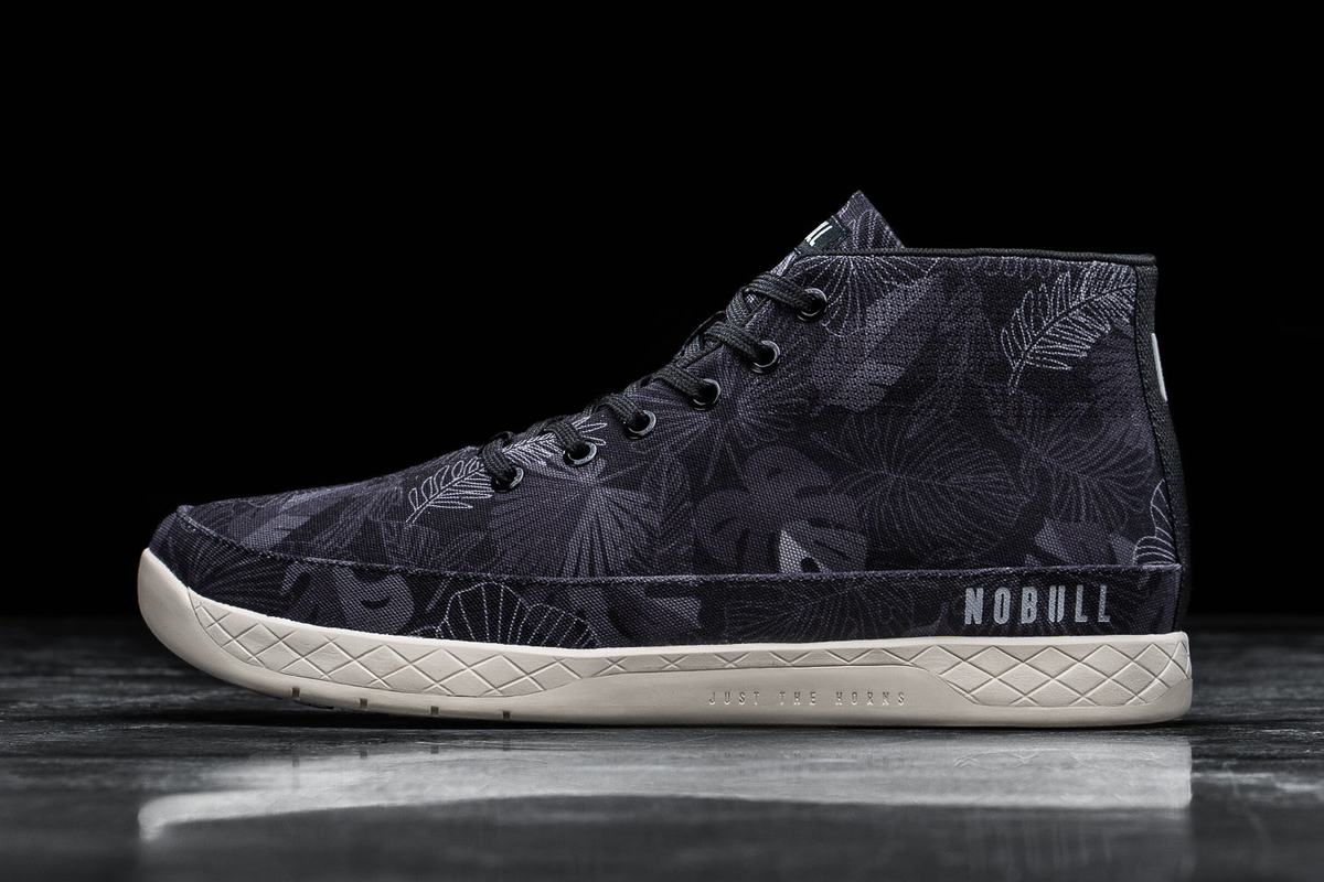 Basket Nobull Canvas Mid Trainer Homme Noir | OL8792540
