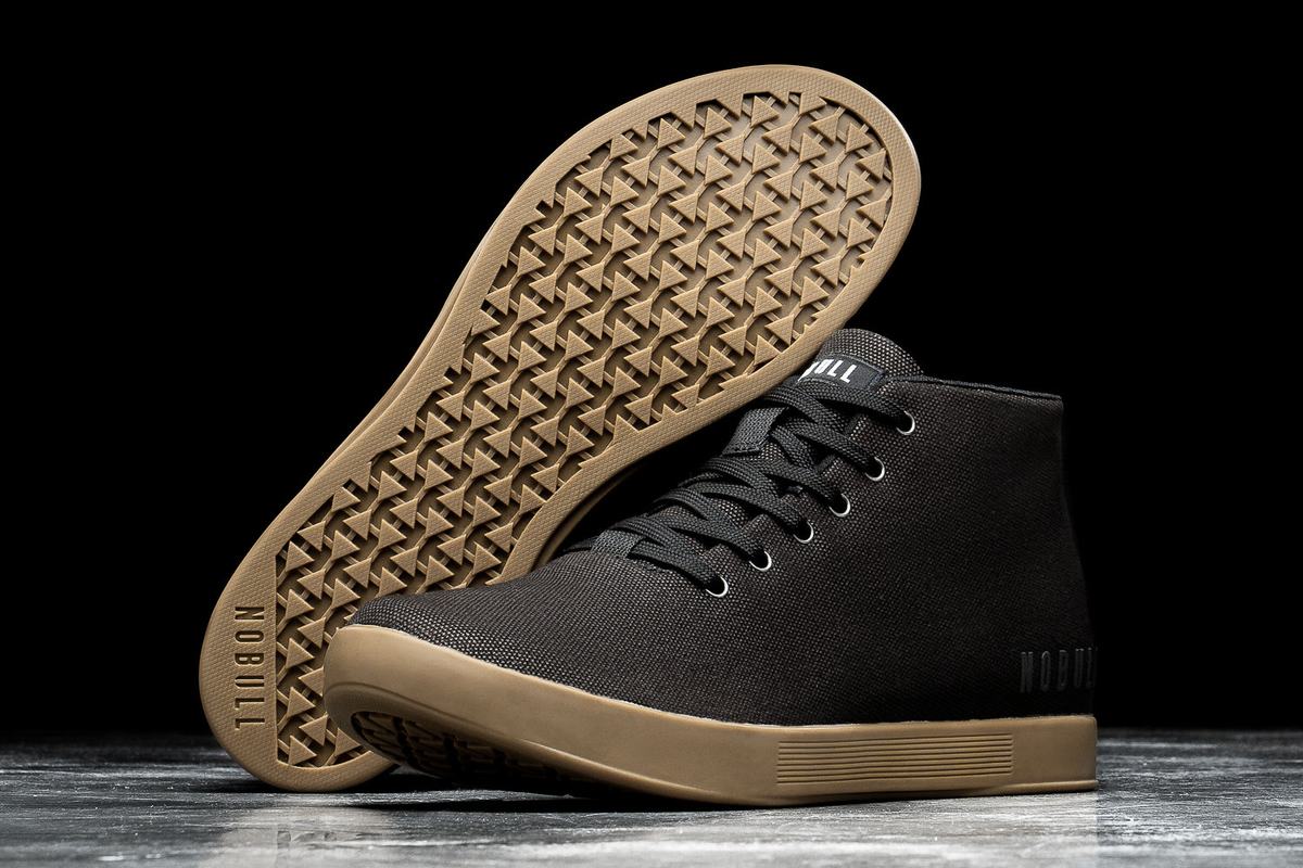 Basket Nobull Canvas Mid Trainer Homme Noir | QK1698037