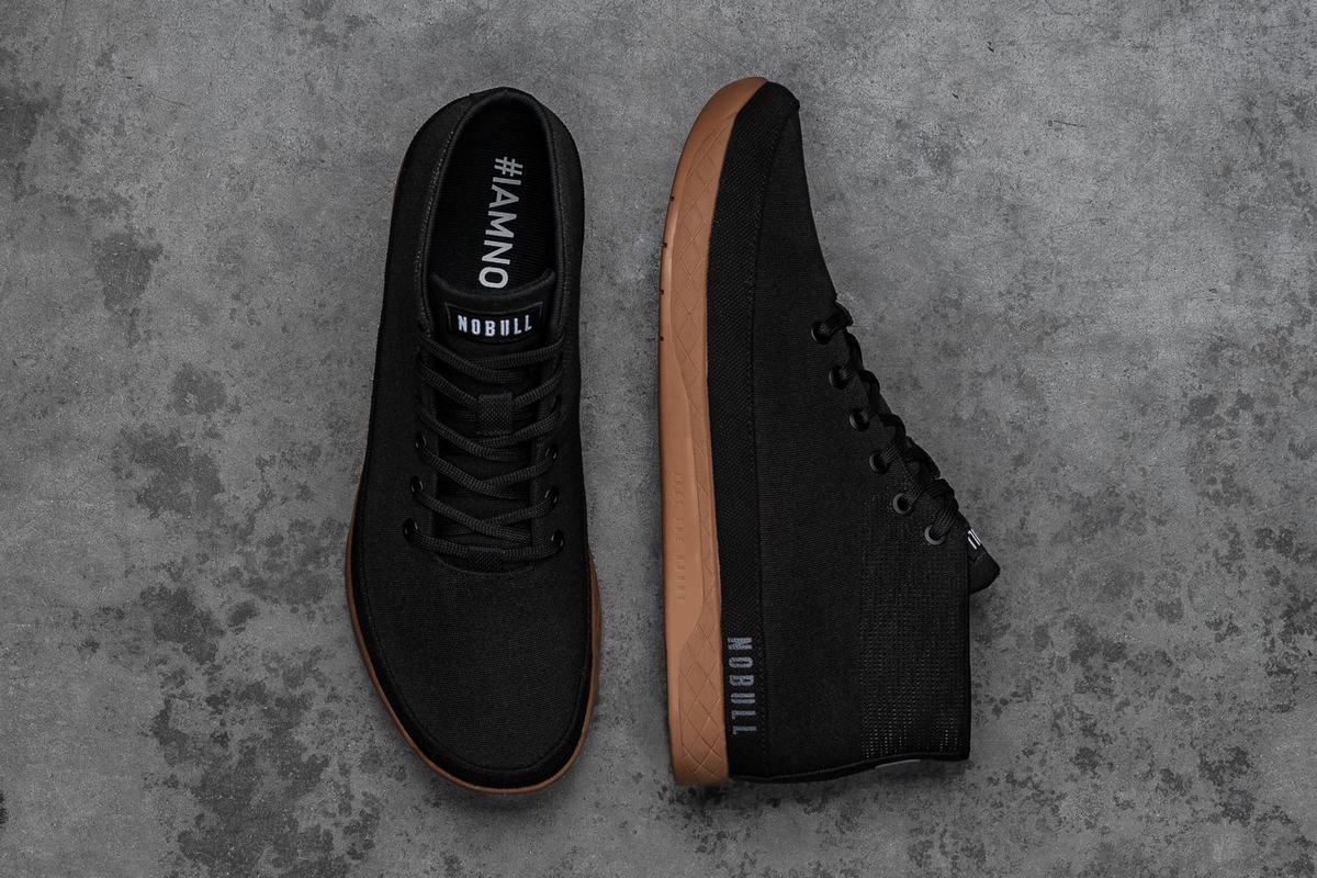 Basket Nobull Canvas Mid Trainer Homme Noir Cafe | XR6091528