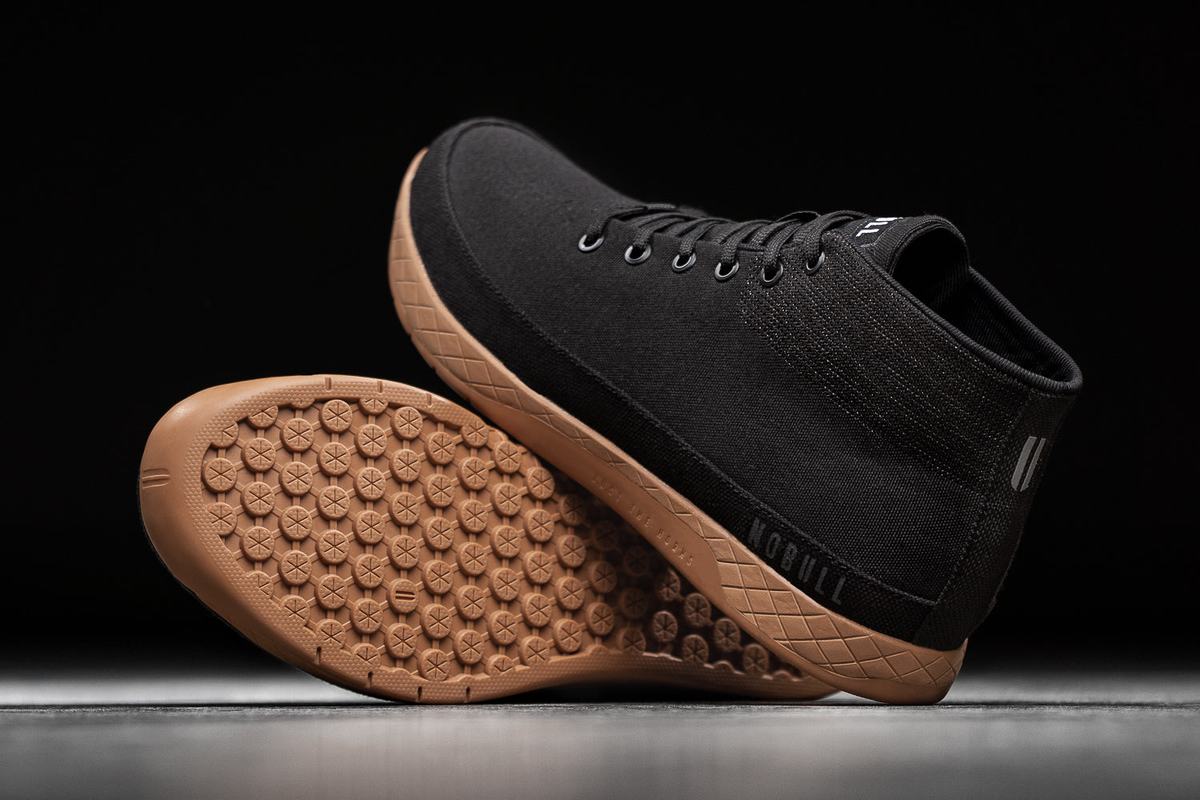 Basket Nobull Canvas Mid Trainer Homme Noir Cafe | XR6091528