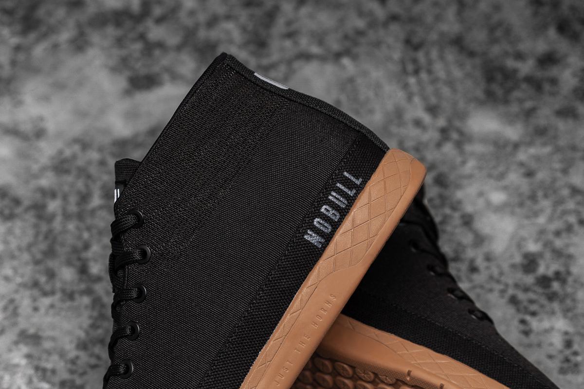 Basket Nobull Canvas Mid Trainer Homme Noir Cafe | XR6091528
