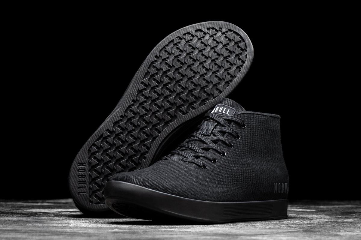Basket Nobull Canvas Mid Trainer Homme Noir | YZ7109568