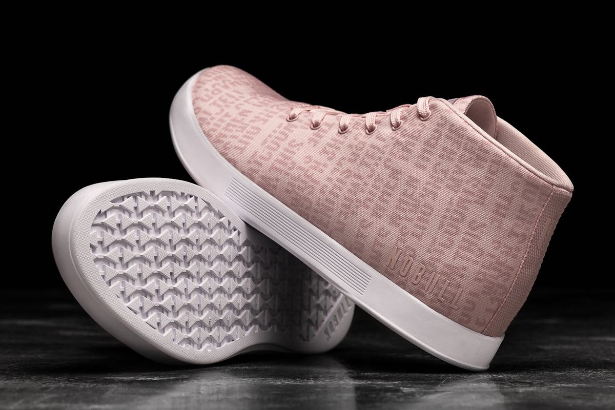 Basket Nobull Canvas Mid Trainer Homme Rose | VT4935210