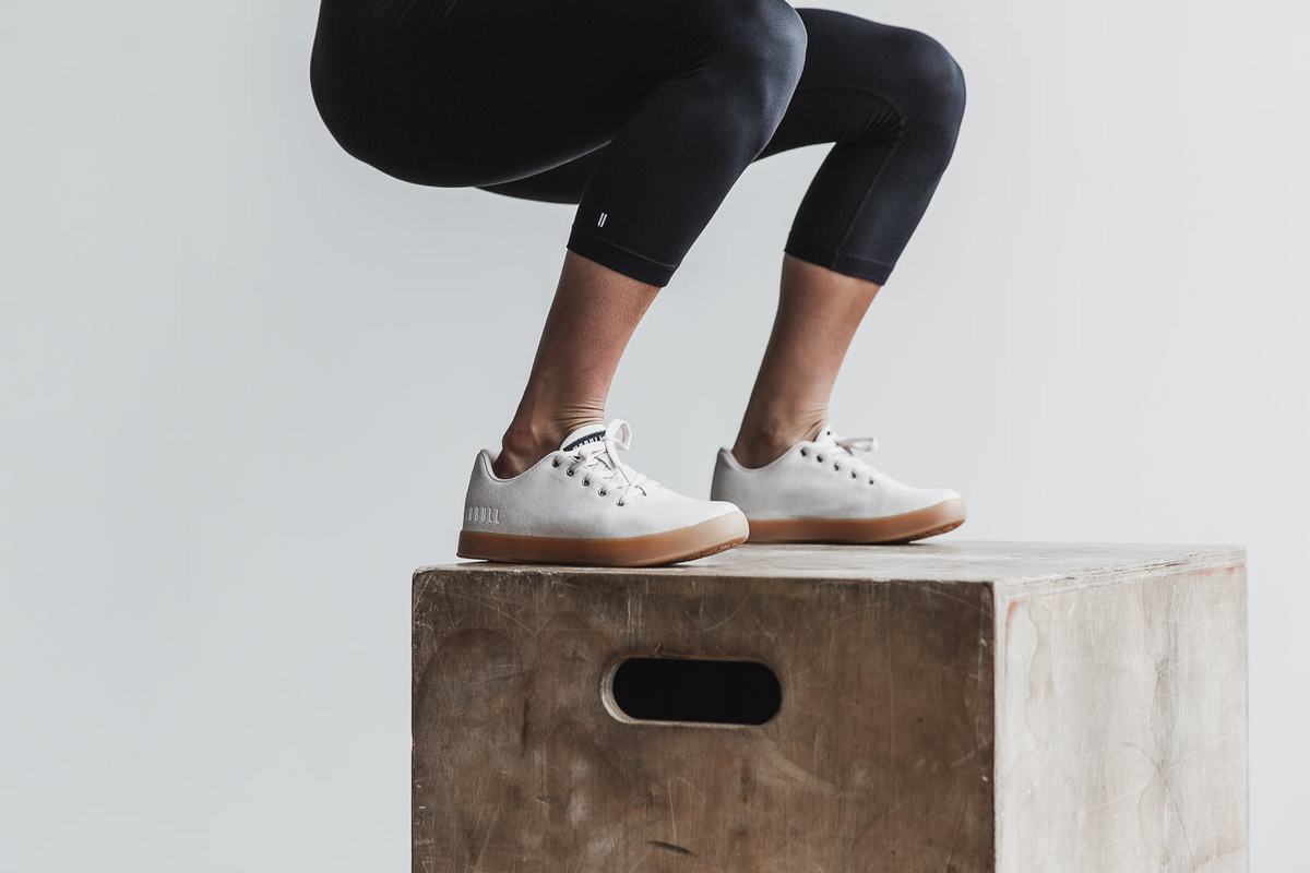 Basket Nobull Canvas Trainer Femme Blanche | TG8719230