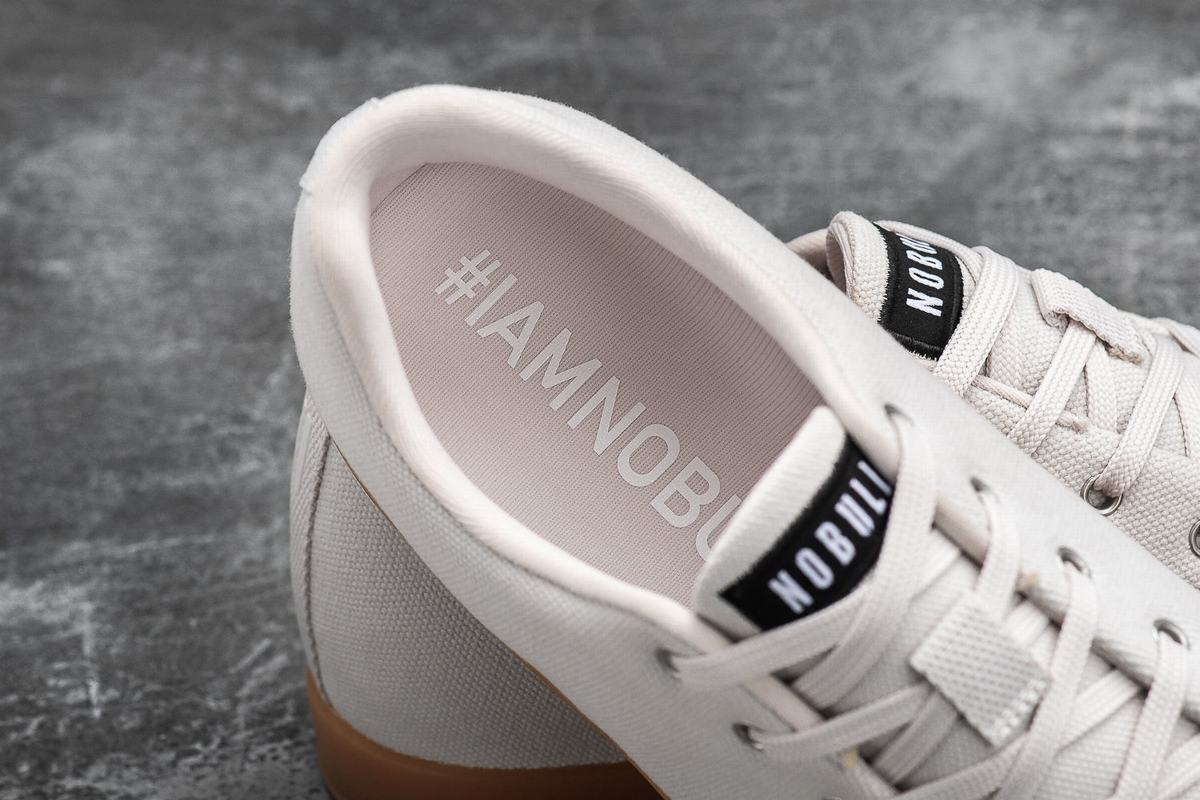 Basket Nobull Canvas Trainer Femme Blanche | TG8719230