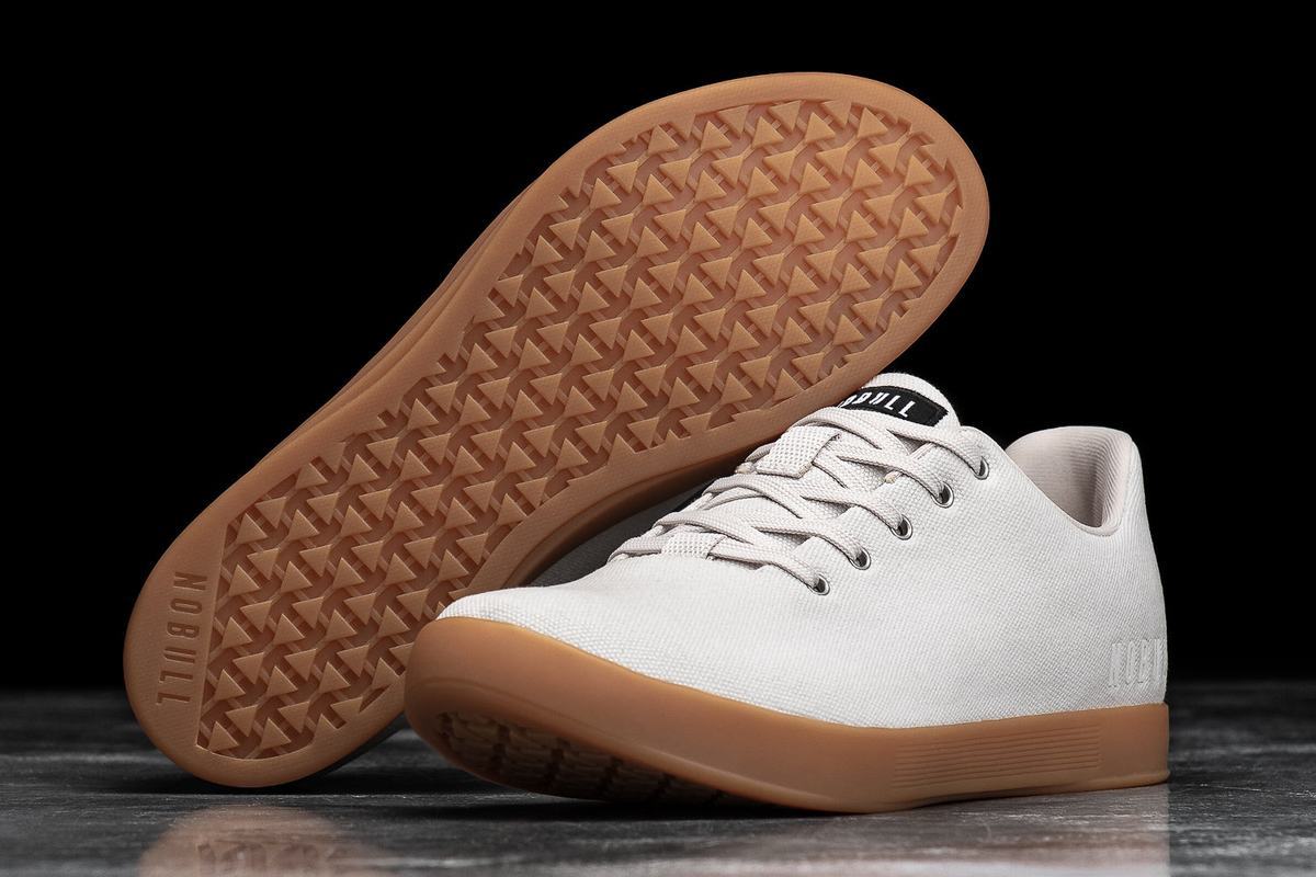 Basket Nobull Canvas Trainer Femme Blanche | TG8719230