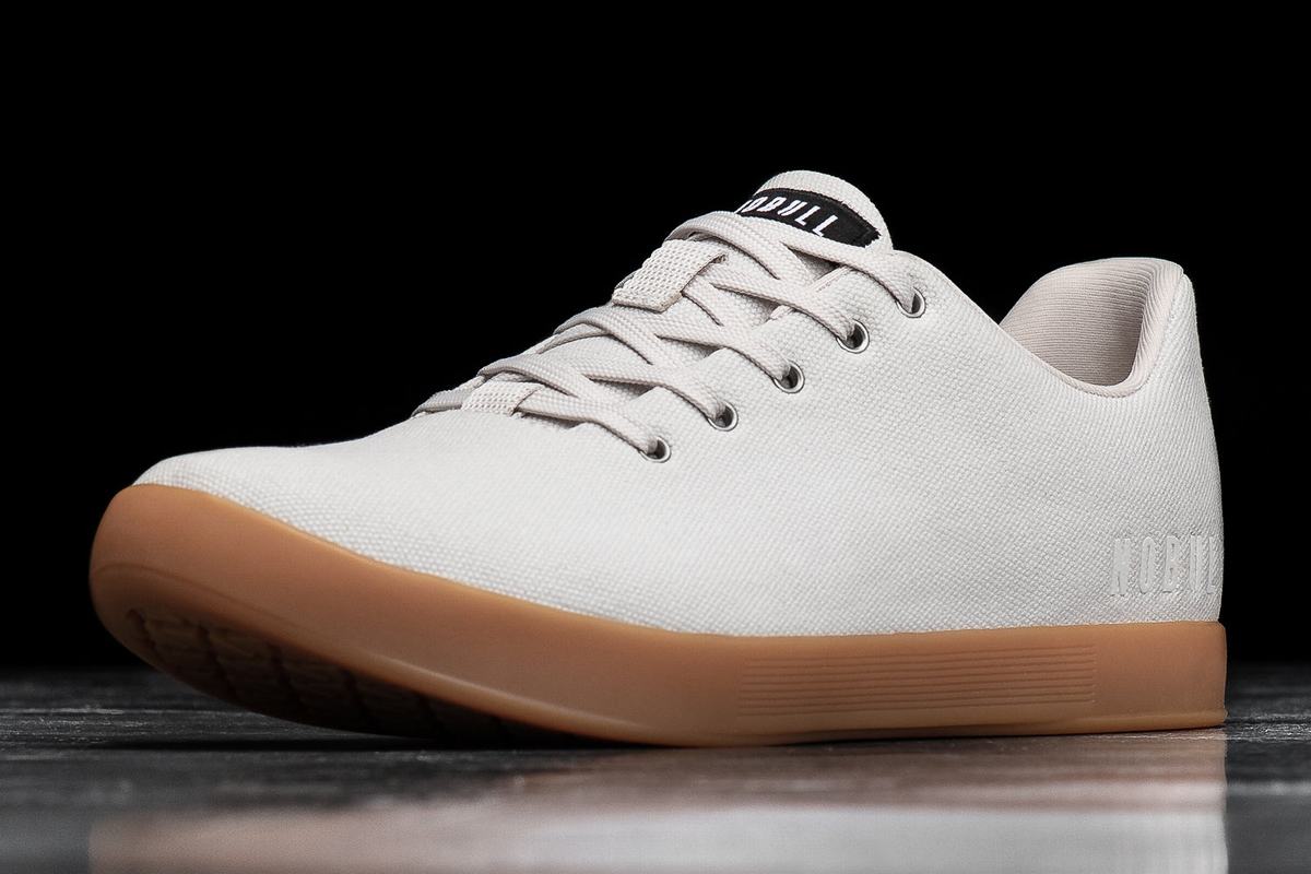 Basket Nobull Canvas Trainer Femme Blanche | TG8719230