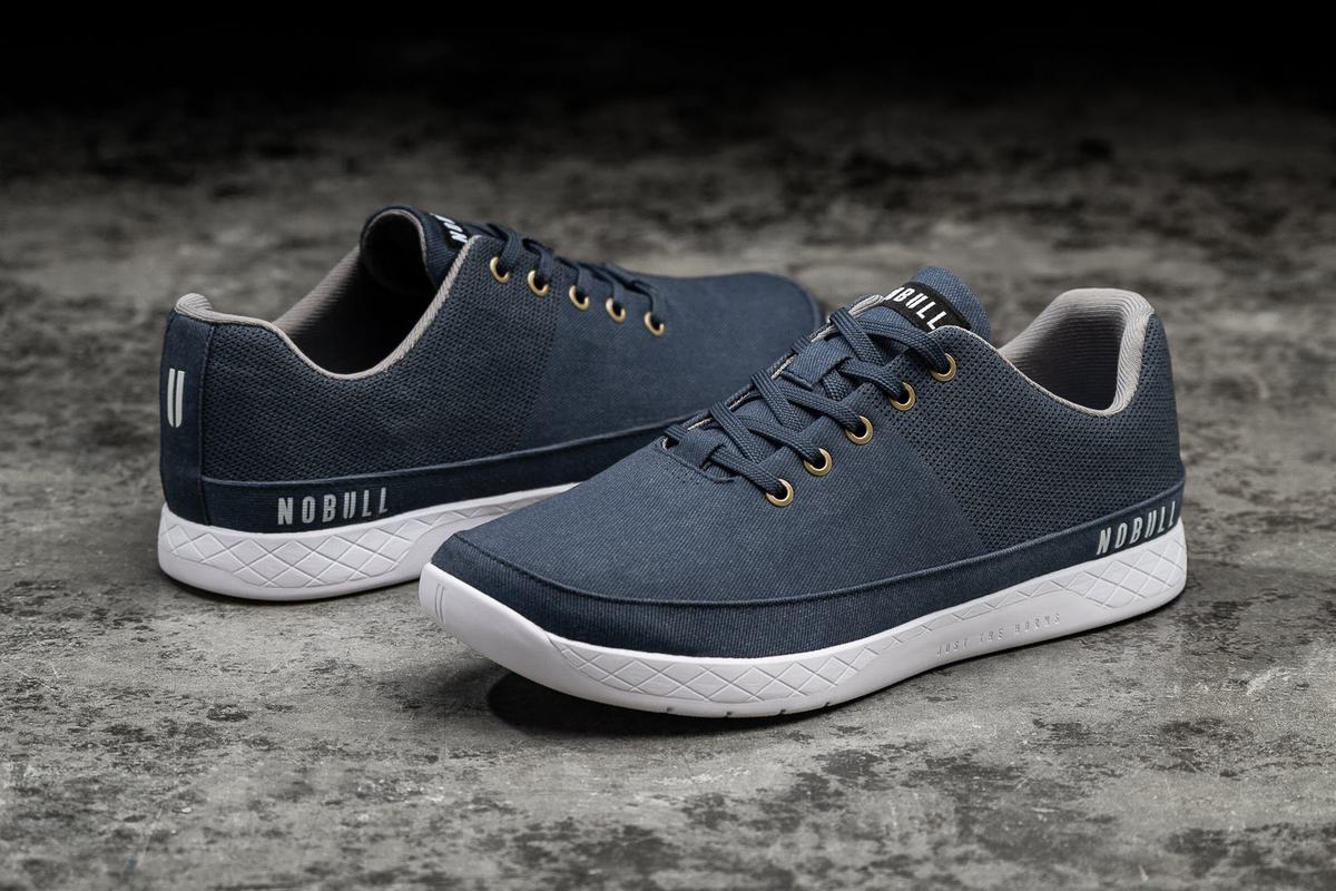 Basket Nobull Canvas Trainer Femme Bleu Marine | GU7415068