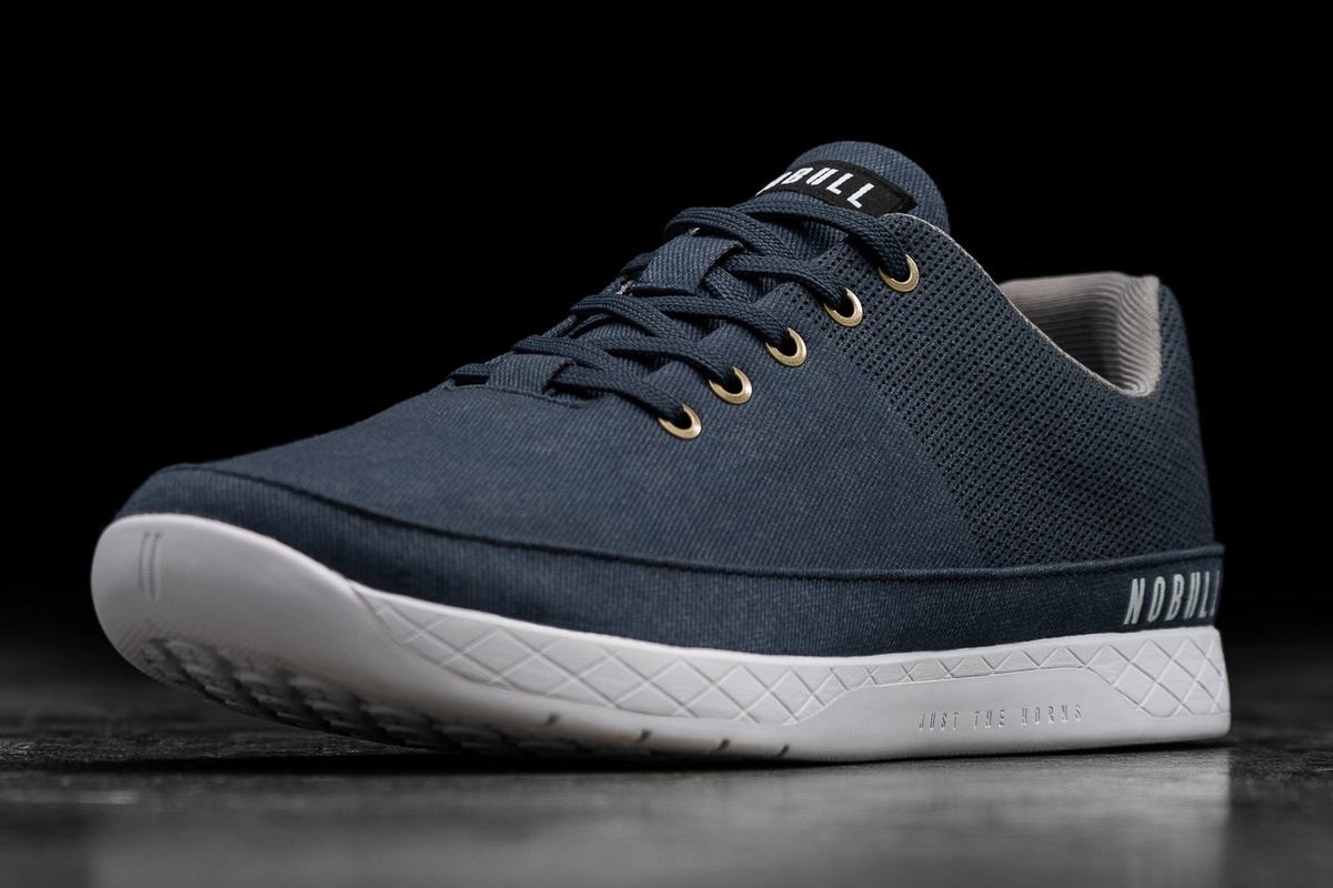 Basket Nobull Canvas Trainer Femme Bleu Marine | GU7415068