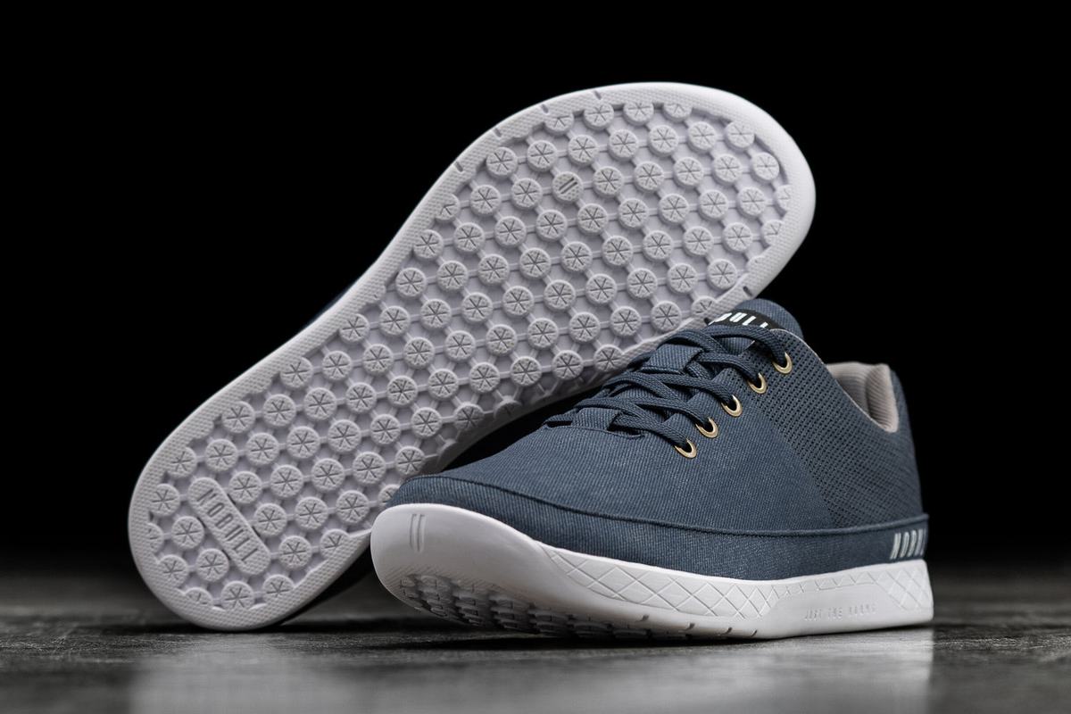 Basket Nobull Canvas Trainer Femme Bleu Marine | GU7415068