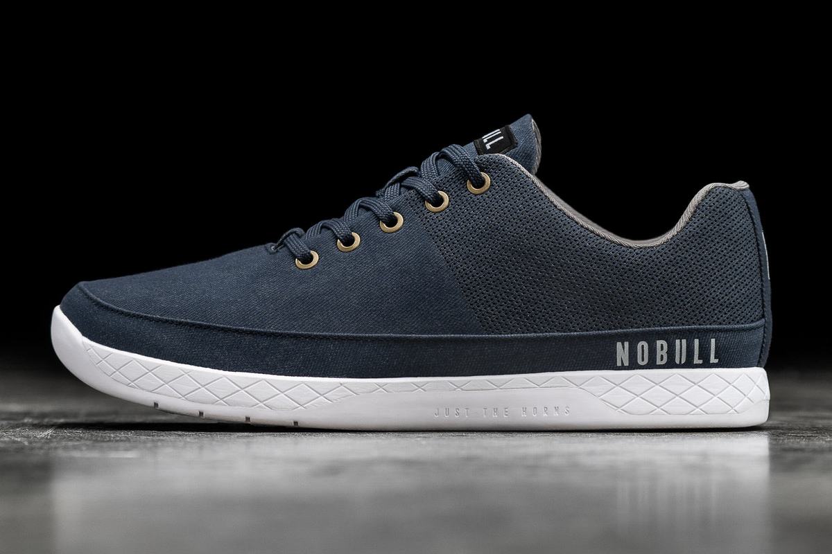 Basket Nobull Canvas Trainer Femme Bleu Marine | GU7415068