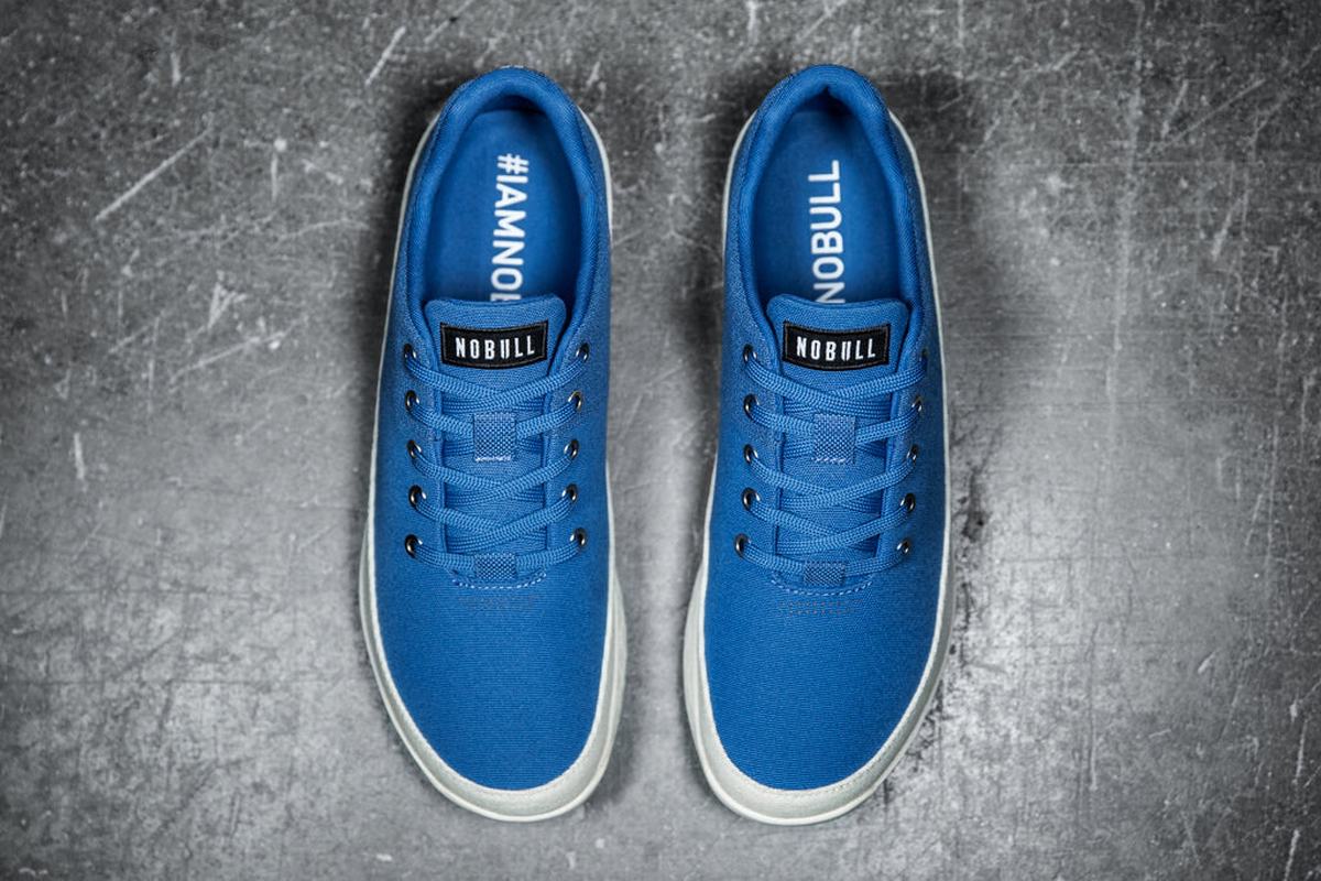 Basket Nobull Canvas Trainer Femme Bleu | YV0316952