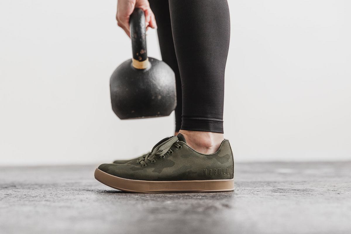 Basket Nobull Canvas Trainer Femme Camouflage Foncé | BJ1392758