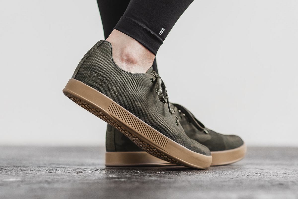 Basket Nobull Canvas Trainer Femme Camouflage Foncé | BJ1392758