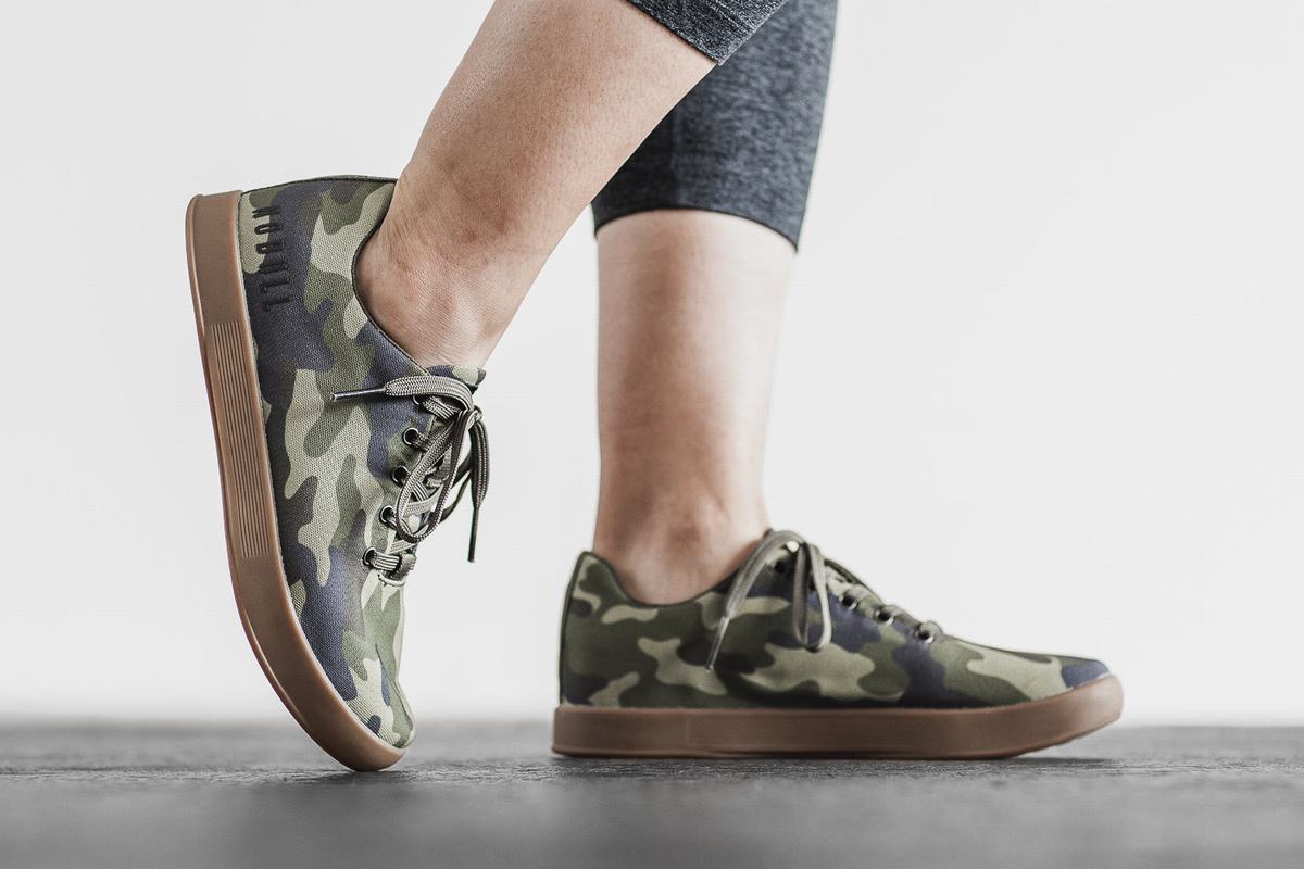 Basket Nobull Canvas Trainer Femme Camouflage | HZ6103425
