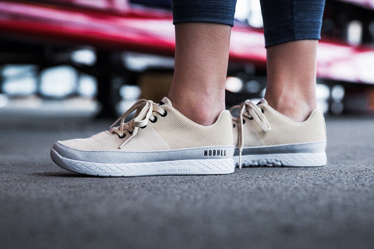 Basket Nobull Canvas Trainer Femme Grise | VY9362085
