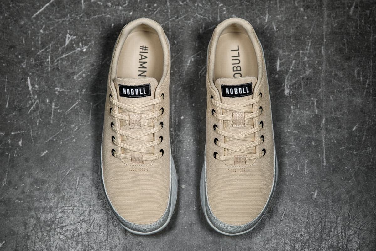 Basket Nobull Canvas Trainer Femme Grise | VY9362085