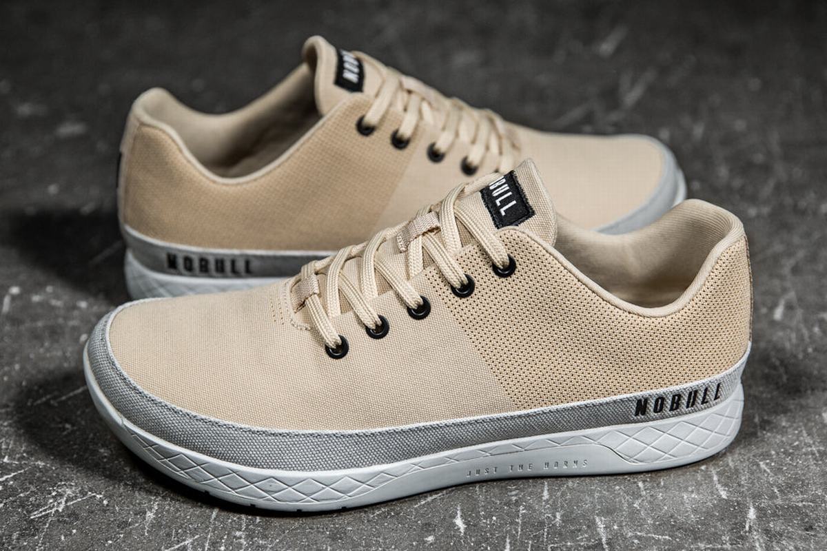 Basket Nobull Canvas Trainer Femme Grise | VY9362085