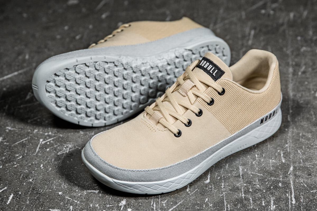 Basket Nobull Canvas Trainer Femme Grise | VY9362085