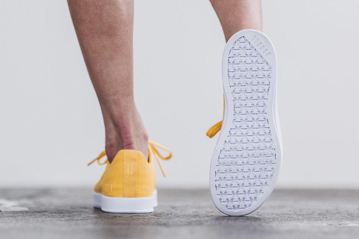 Basket Nobull Canvas Trainer Femme Jaune | DL2680453