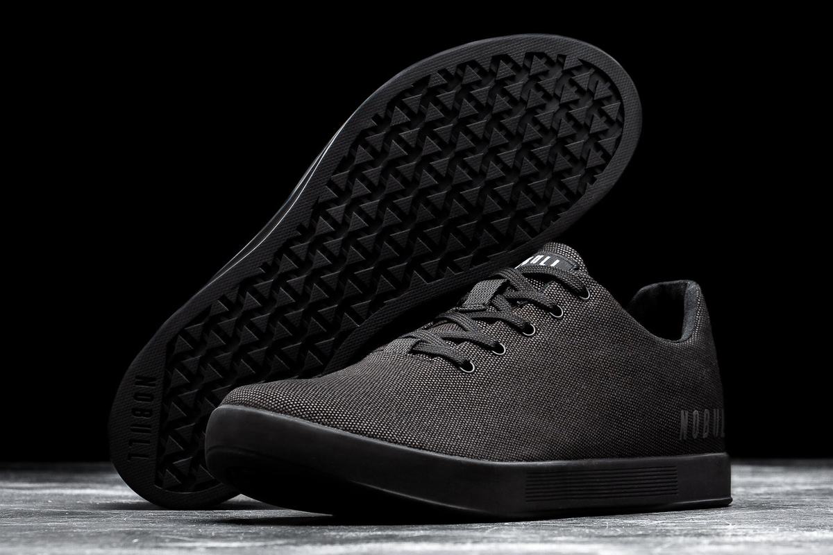 Basket Nobull Canvas Trainer Femme Noir | EJ2758491