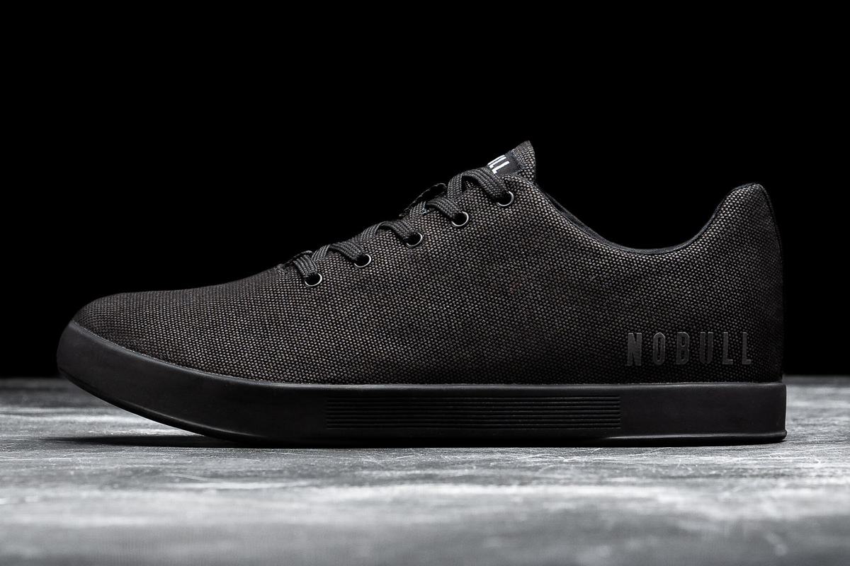 Basket Nobull Canvas Trainer Femme Noir | EJ2758491