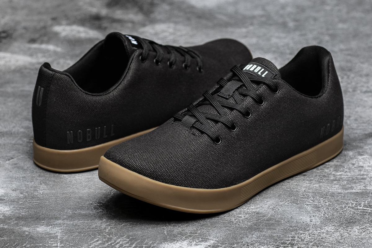 Basket Nobull Canvas Trainer Femme Noir | SX1652904