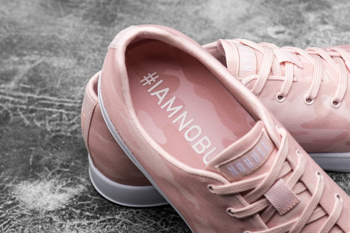 Basket Nobull Canvas Trainer Femme Rose Camouflage | YL1954678