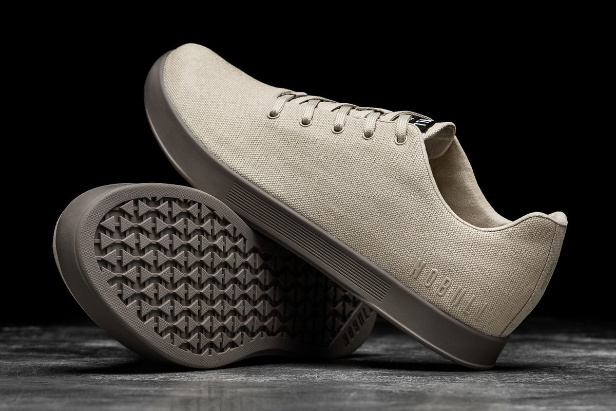 Basket Nobull Canvas Trainer Homme Beige | EN6793410