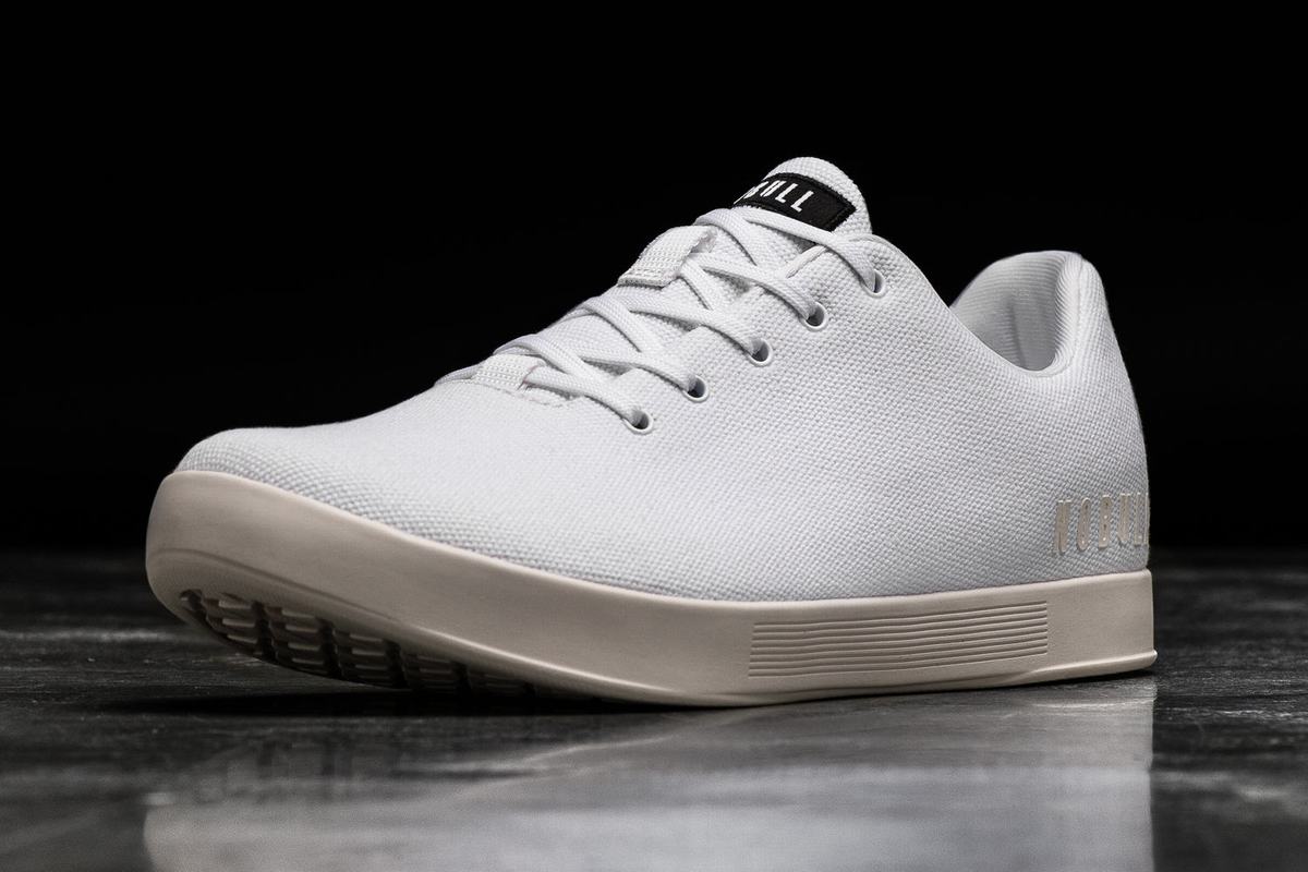 Basket Nobull Canvas Trainer Homme Blanche | DL6257403