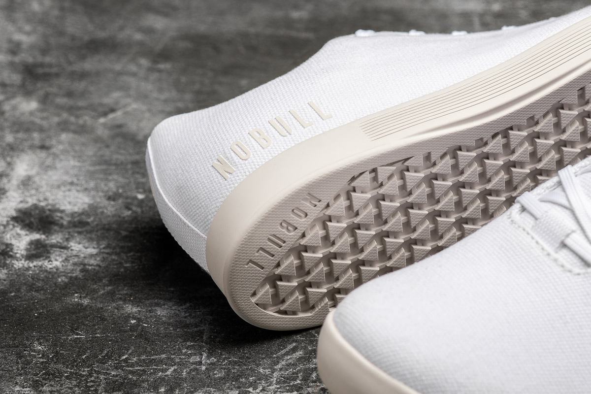 Basket Nobull Canvas Trainer Homme Blanche | DL6257403
