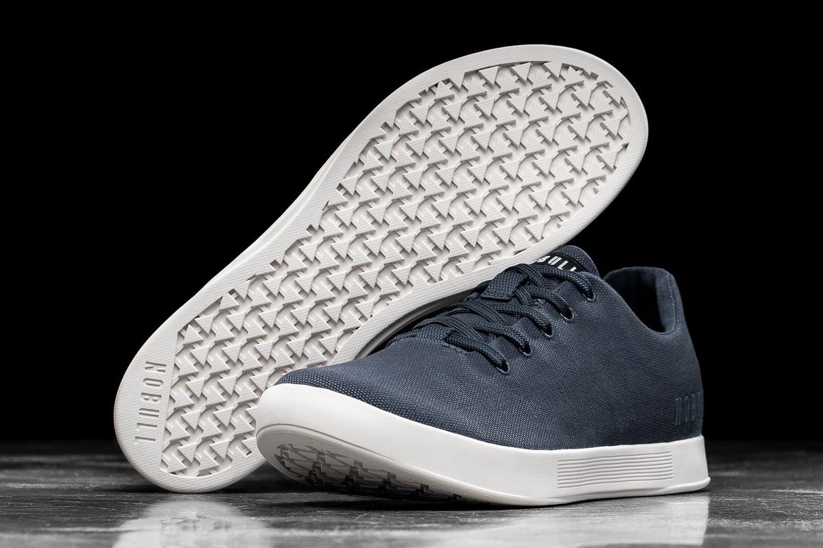 Basket Nobull Canvas Trainer Homme Bleu Marine Blanche | SE4016932